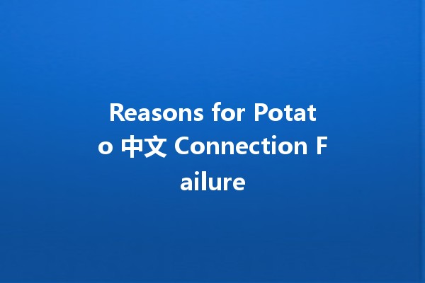 Reasons for Potato 中文 Connection Failure 🥔🚫