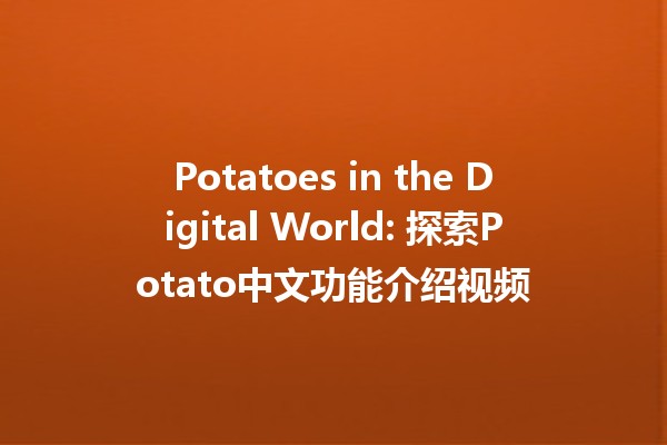 🎥 Potatoes in the Digital World: 探索Potato中文功能介绍视频