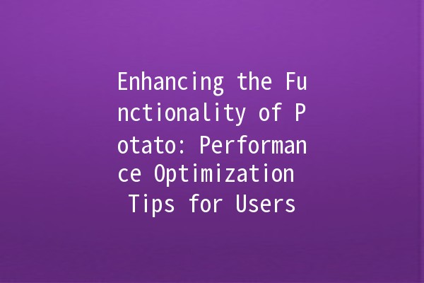 Enhancing the Functionality of Potato: Performance Optimization Tips for Users 🥔🚀