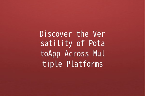 Discover the Versatility of PotatoApp Across Multiple Platforms 🌐🍟