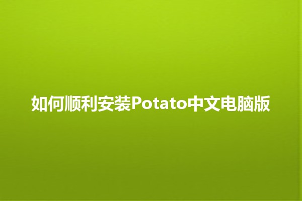 如何顺利安装Potato中文电脑版 🥔💻