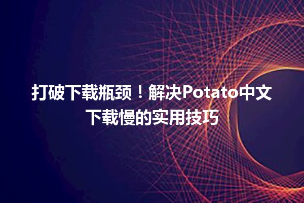 打破下载瓶颈！解决Potato中文下载慢的实用技巧 🚀