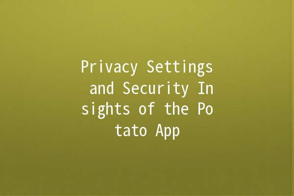 Privacy Settings and Security Insights of the Potato App 🥔🔒