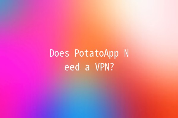 Does PotatoApp Need a VPN? 🌐🥔