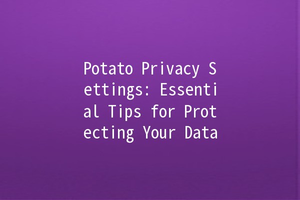 Potato Privacy Settings: Essential Tips for Protecting Your Data 🥔🔒