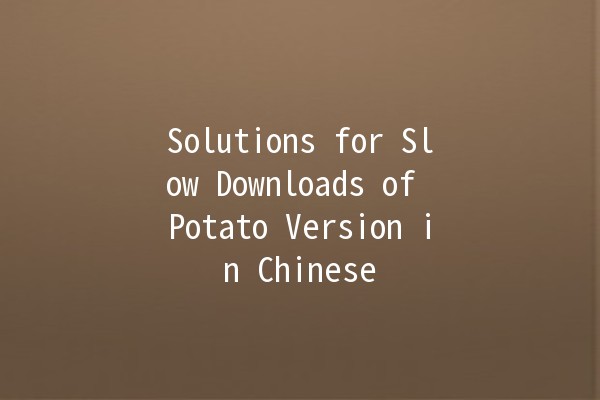 Solutions for Slow Downloads of Potato Version in Chinese 🍟💻