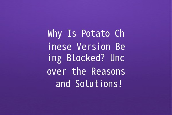 😱 Why Is Potato Chinese Version Being Blocked? Uncover the Reasons and Solutions!