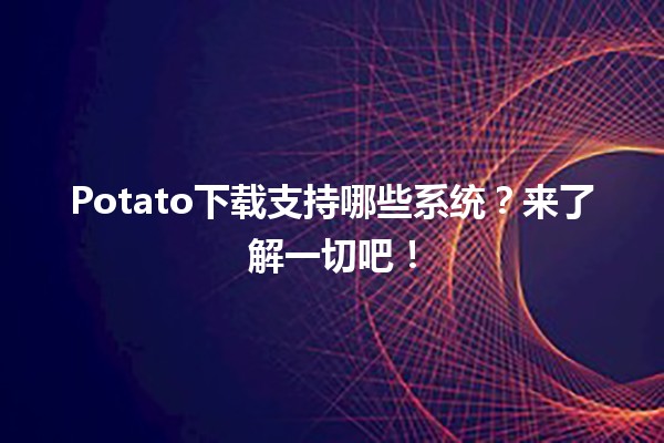 🎮 Potato下载支持哪些系统？来了解一切吧！