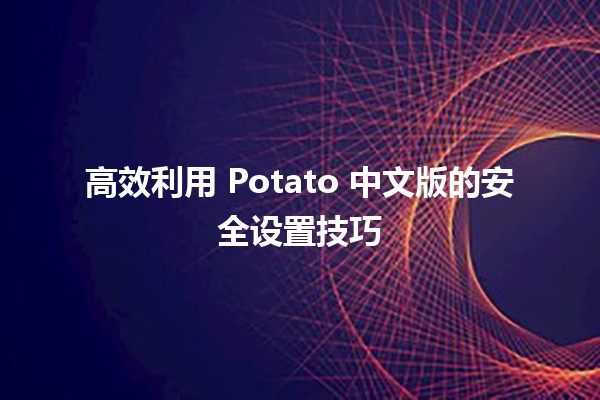 ⭐️ 高效利用 Potato 中文版的安全设置技巧